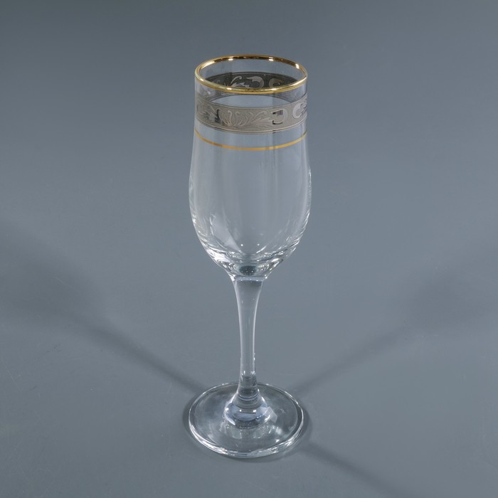 Набор питьевой "Император", 12 предметов: 6 стопок для водки 50 мл, 6 бокалов ддя шампанского 200 мл УЦЕНКА