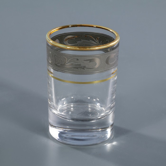 Набор питьевой "Император", 12 предметов: 6 стопок для водки 50 мл, 6 бокалов ддя шампанского 200 мл УЦЕНКА