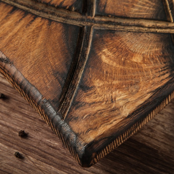 Доска авторская "Старая Прага", массив дуба, 45 х 20 см