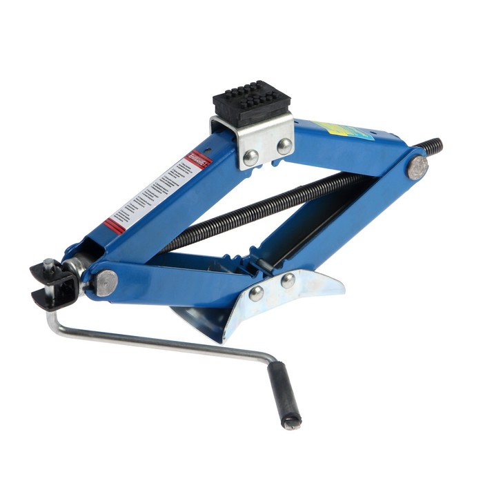 Домкрат ромбический 1,8 т с резиновой опорой TUNDRA basic, высота подъема 100-400 мм