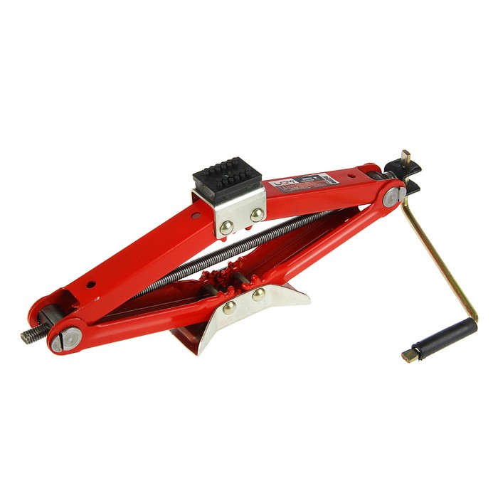 Домкрат ромбический 1 т с резиновой опорой LOM, высота подъема 100-400 мм