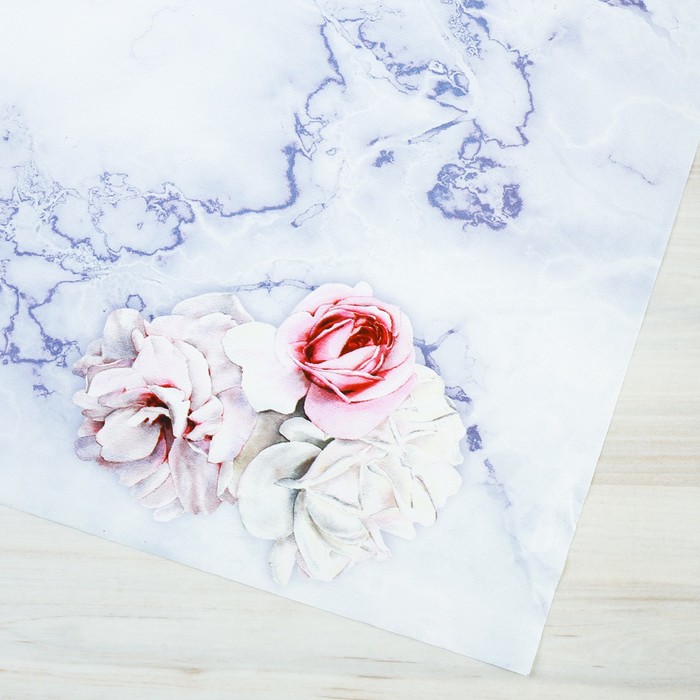 Бумага упаковочная глянцевая "От всего сердца", 100х70 см