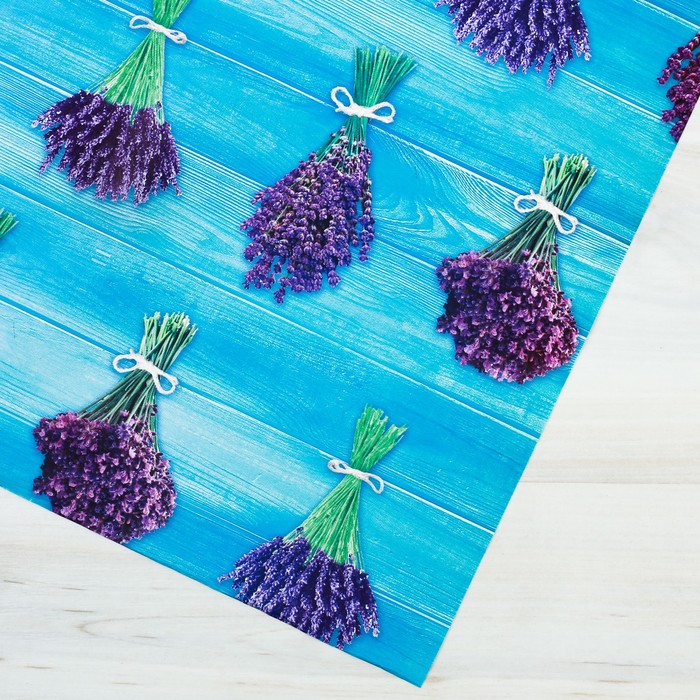 Бумага упаковочная глянцевая "Лаванда", 100х70 см