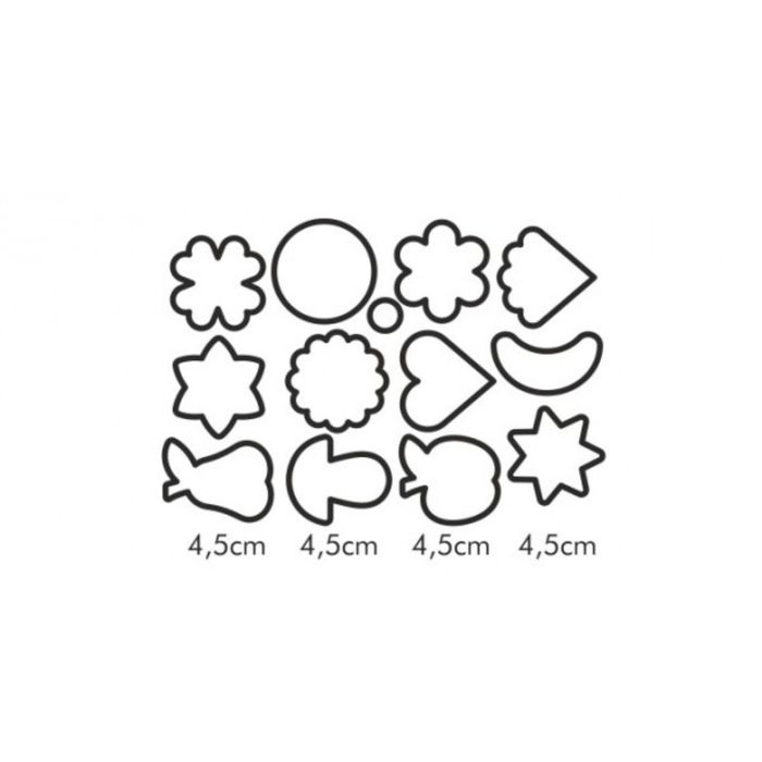 Традиционные формочки Tescoma DELICIA для печенья, 13 штук