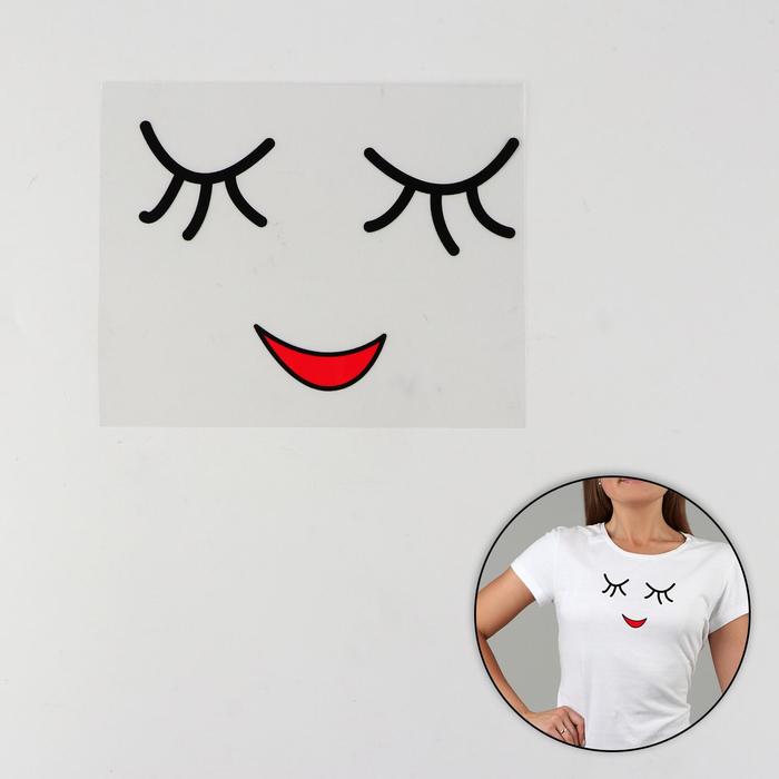 Термотрансфер "Смайл девочка", 12*12см