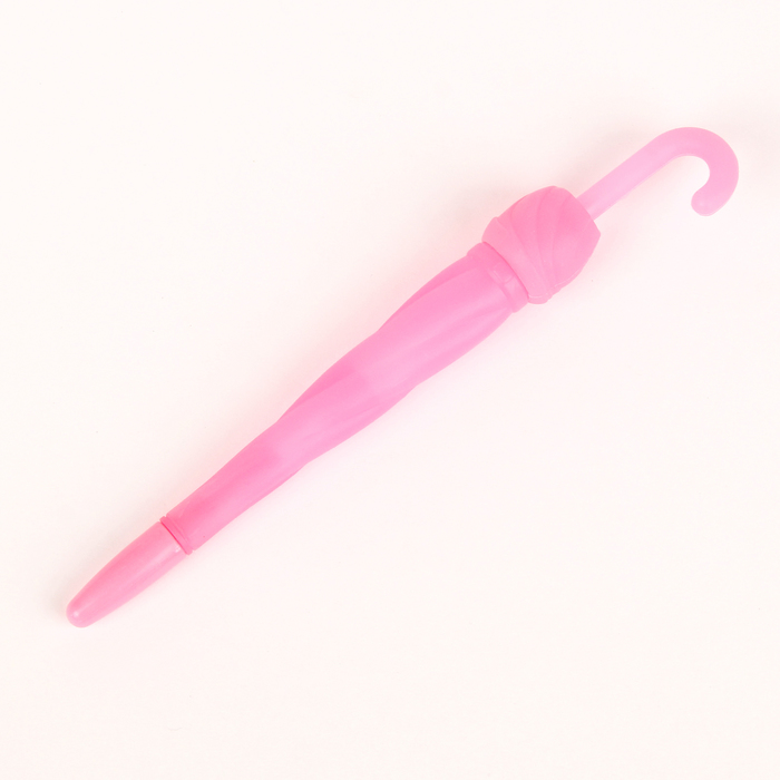 Ручка шариковая-прикол Зонтик, светится от удара, МИКС