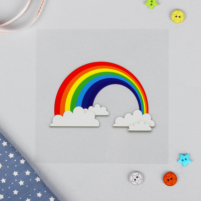 Термотрансфер "Радуга", 10*12см