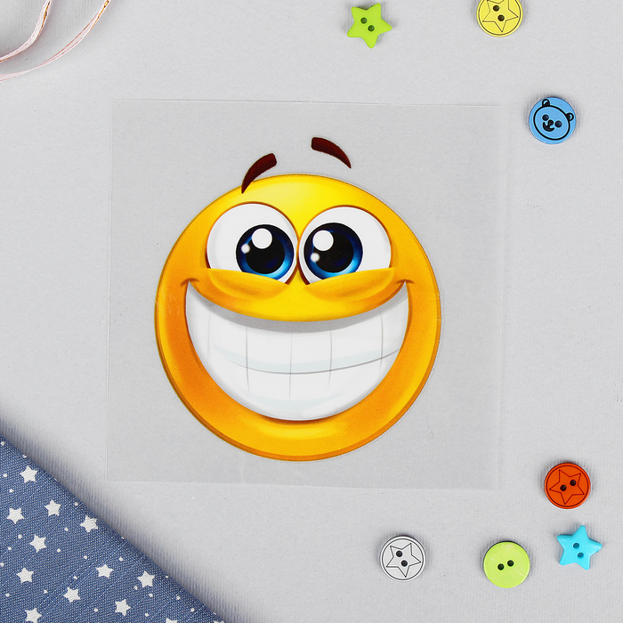 Термотрансфер "Смайл улыбка", 10*12см