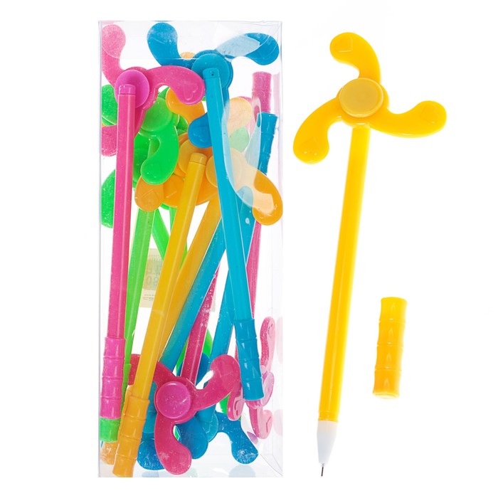 Ручка шариковая-прикол Спиннер МИКС