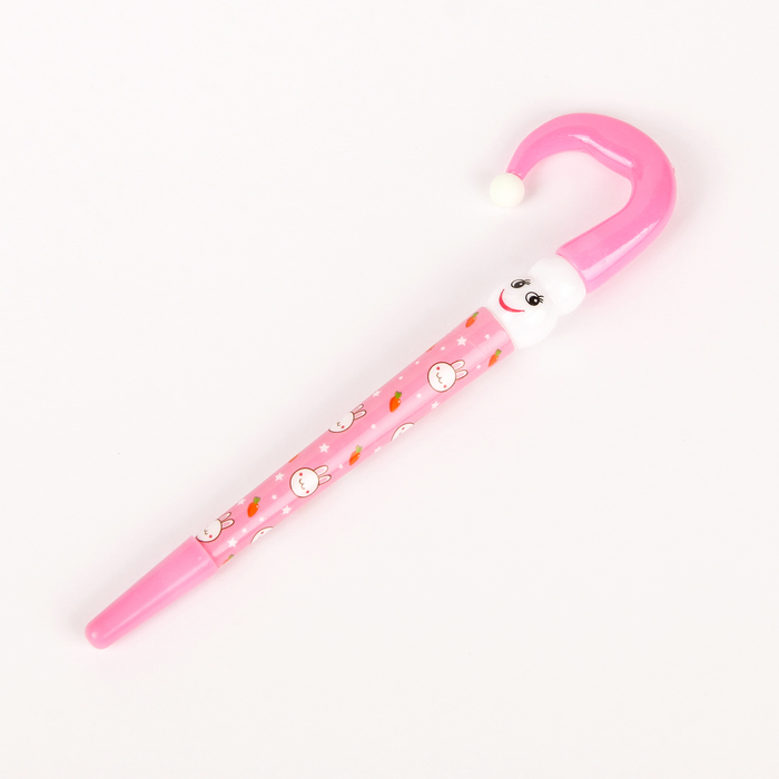 Ручка шариковая-прикол Зонтик-смайлик МИКС