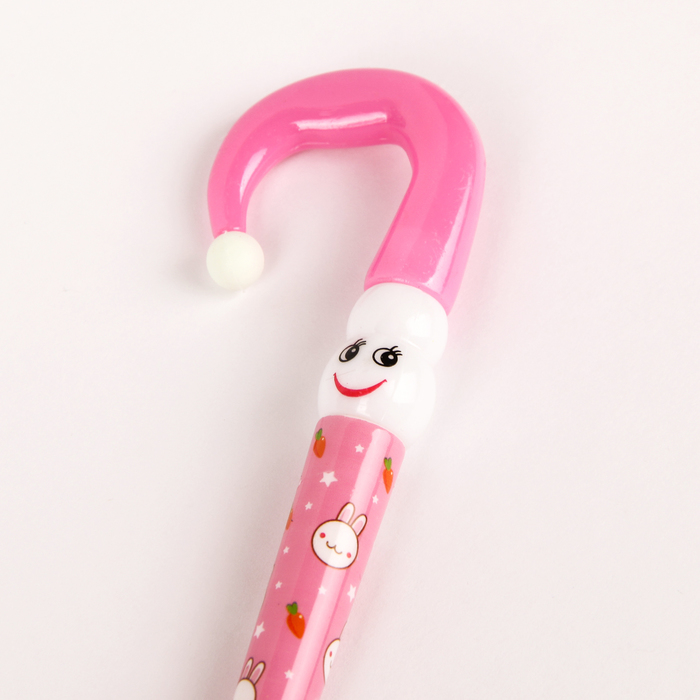 Ручка шариковая-прикол Зонтик-смайлик МИКС