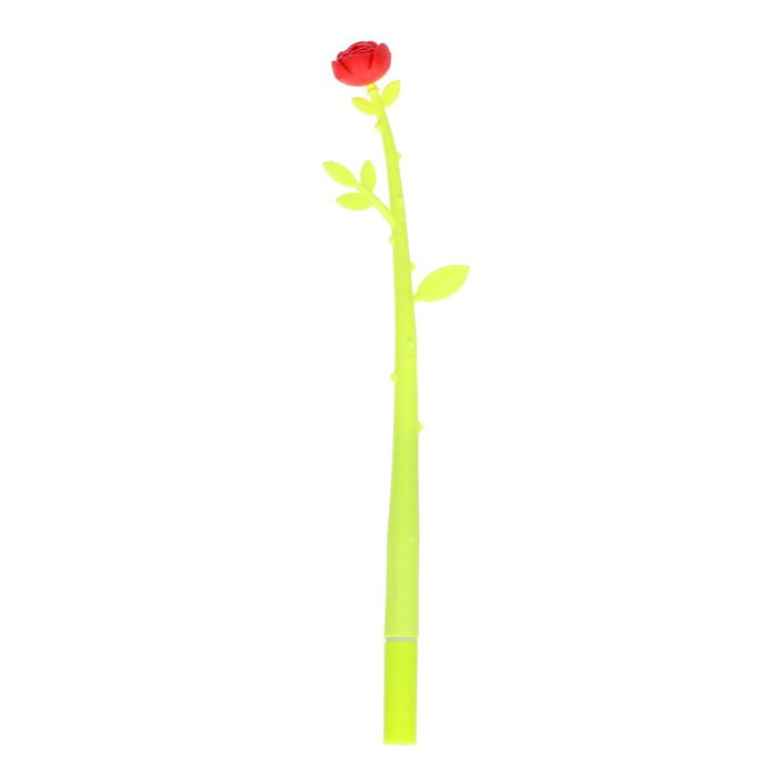 Ручка шариковая-прикол Цветок-Роза пастель МИКС