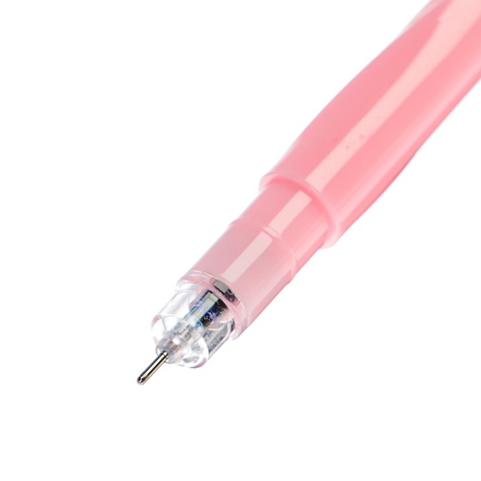 Ручка шариковая-прикол Перо резное МИКС