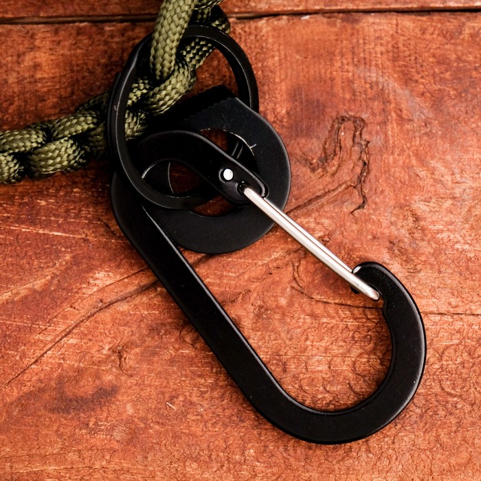 Инструменты для выживания 3 в 1: карабин, брелок, верёвка из паракорда, микс, 16,5х2 см