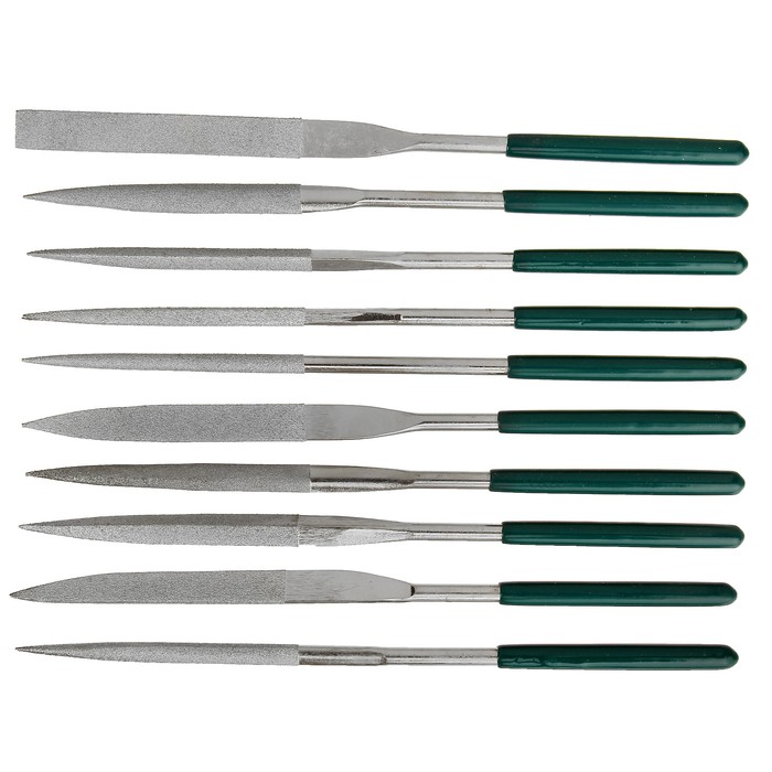 Набор надфилей алмазных TUNDRA basic 180 х 5 (70) мм, 10 шт.