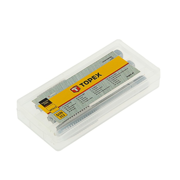 Метчики TOPEX, M12, набор 3 шт.