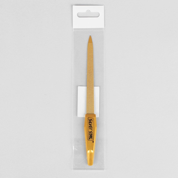 Пилка металлическая, сапфировая, 17,8см, цвет золотой