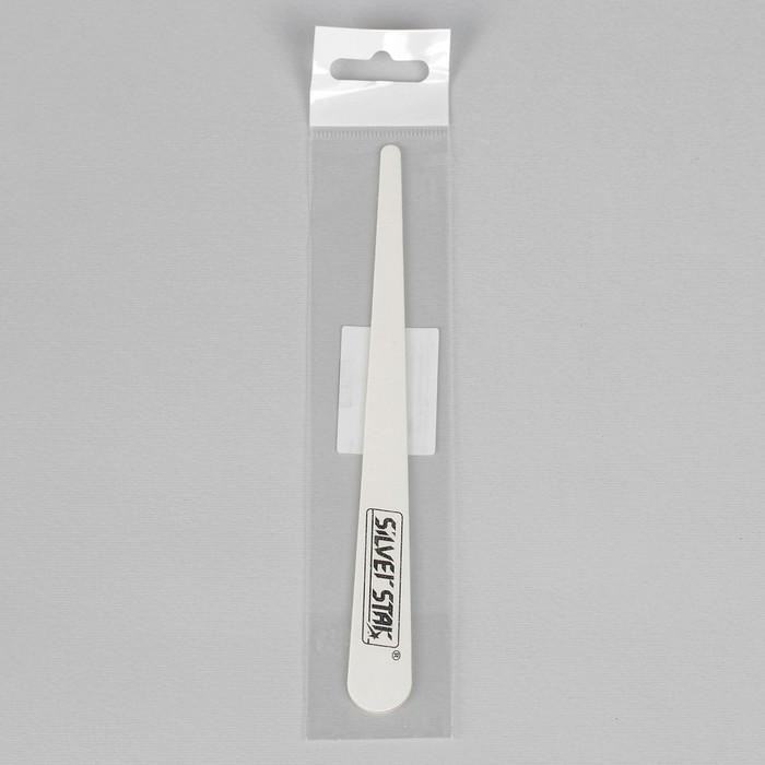 Пилка наждачная, деревянная, абразивность 180/240, 17,6см, цвет белый