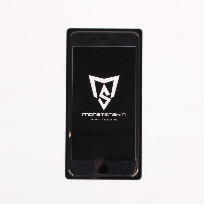 Защитное стекло Monsterskin 3D PC+Glass for IPhone 6+ Black Уценка