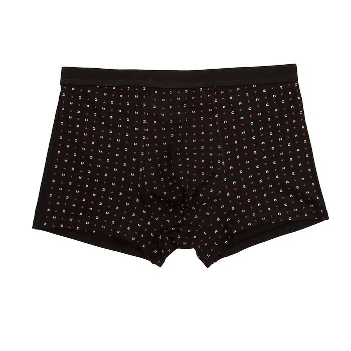 Трусы мужские боксеры B-04 цвет чёрный, р-р 56-58
