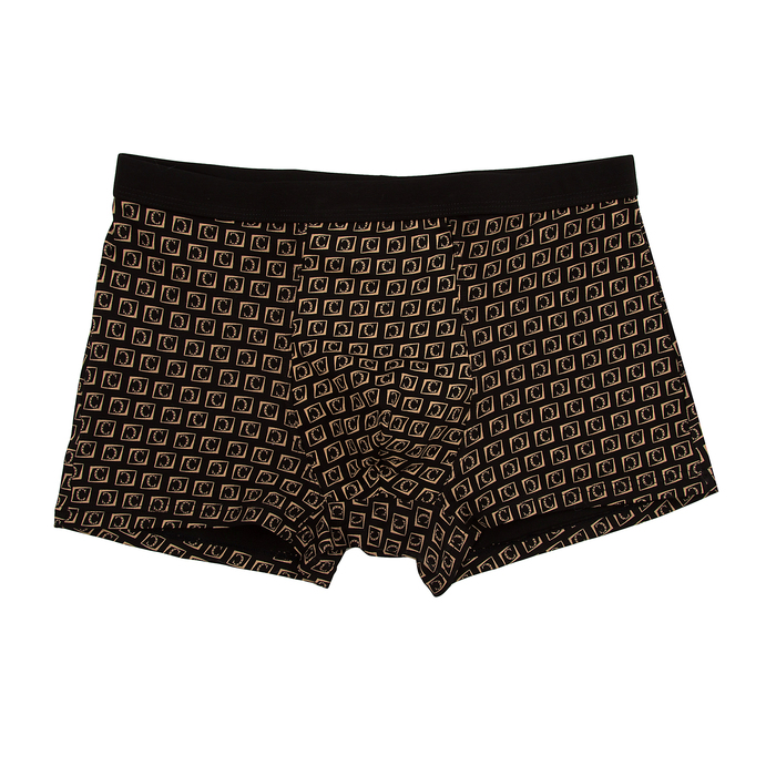 Трусы мужские боксеры B-05 цвет чёрный, р-р 56-58