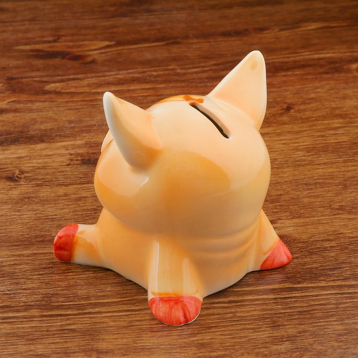 Копилка фарфоровая "Хрюн", 10x12x10 см