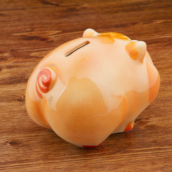 Копилка фарфоровая "Свинья", 10x13x17 см