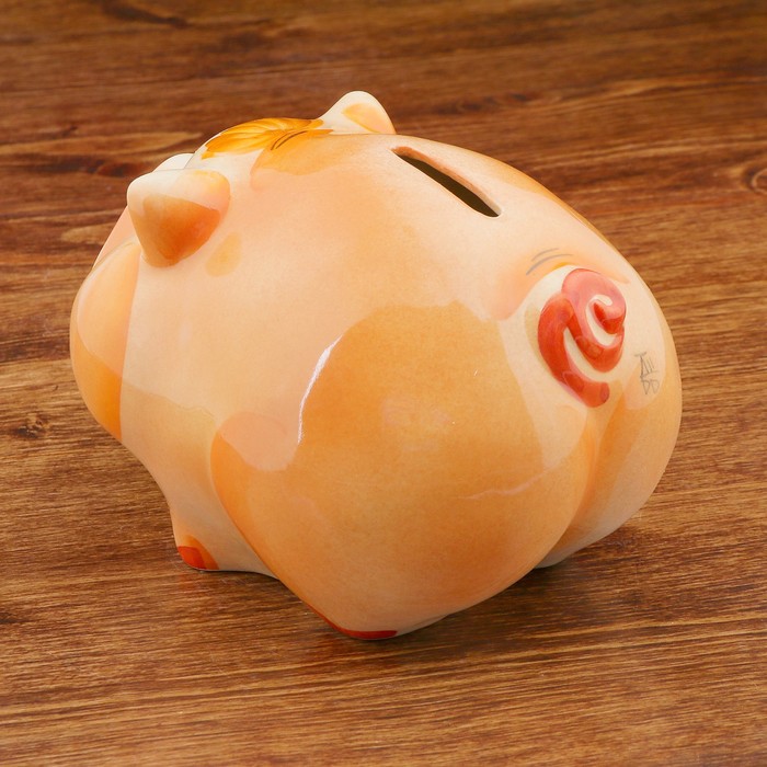 Копилка фарфоровая "Свинья", 10x13x17 см