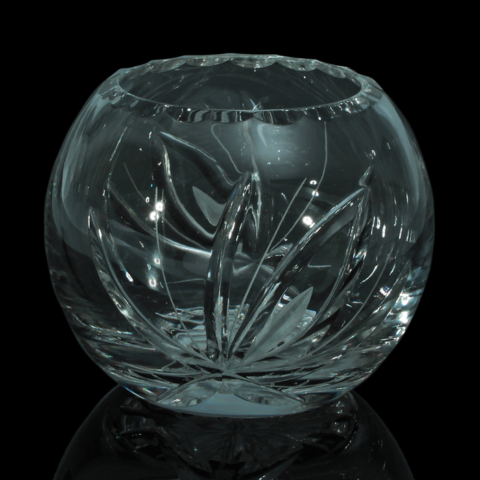 Ваза хрустальная "Цветок" d-7,5см; 11,5х10 см