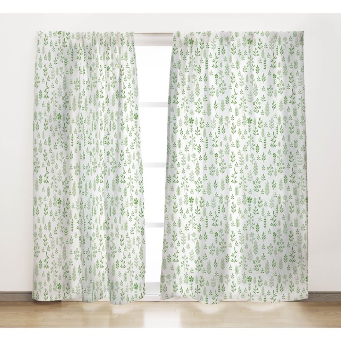 Комплект штор "Скандинавия", размер 165х270 см-2 шт., микрофибра