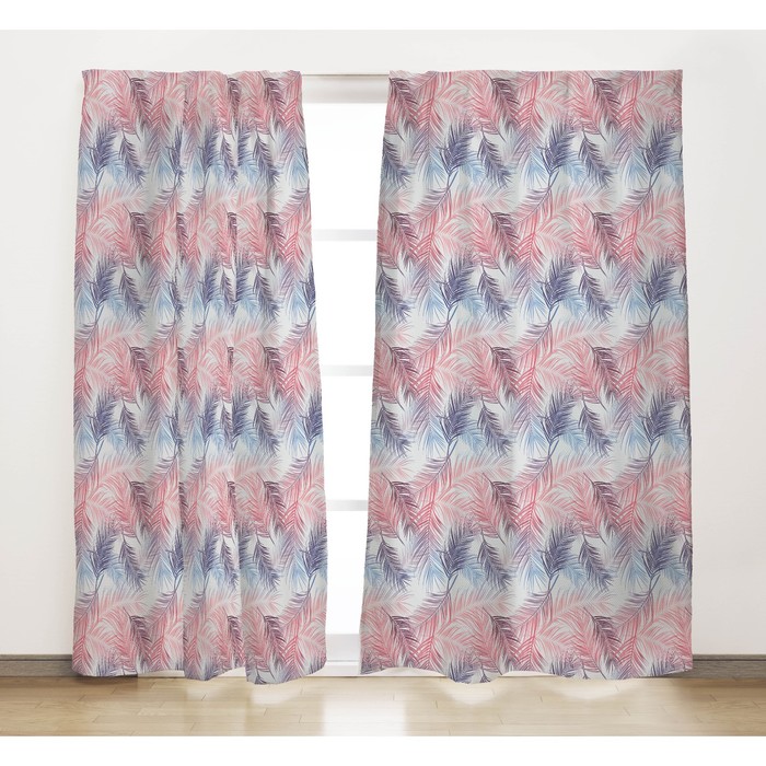 Комплект штор "Тропики", размер 165х270 см-2 шт., микрофибра