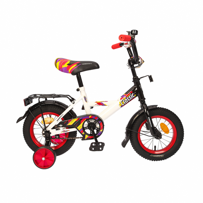 Велосипед 12" Graffiti Classic RUS, цвет белый/чёрный