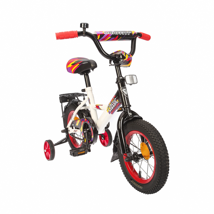 Велосипед 12" Graffiti Classic RUS, цвет белый/чёрный