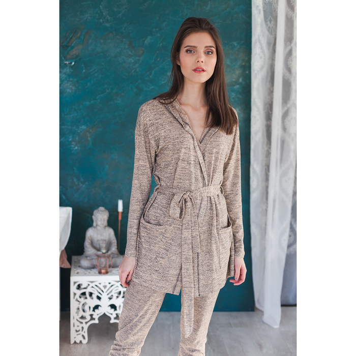 Кардиган женский ОХО-0164 цвет бежевый, размер 46-48(M)