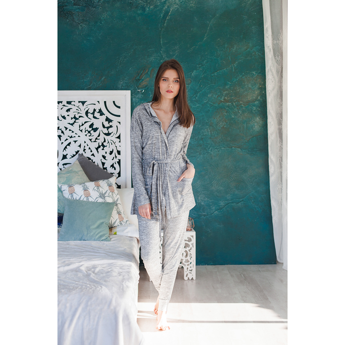 Кардиган женский ОХО-0165 цвет светло-серый, размер 48-50(L)