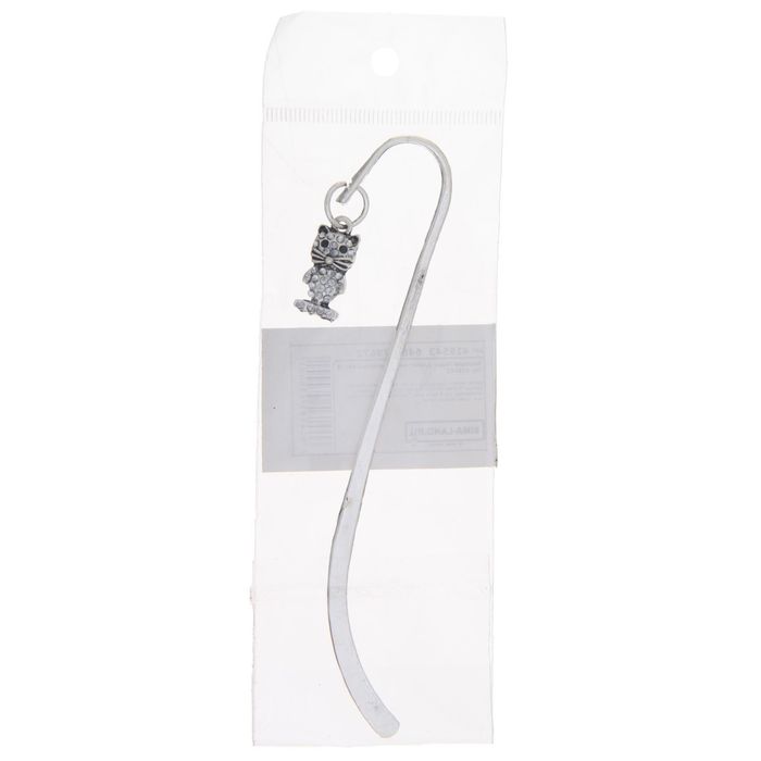 Закладка "Кот", со стразами, микс