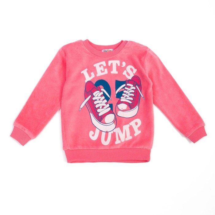 Джемпер велюровый для девочки, рост 92 см, цвет розовый к0011_М