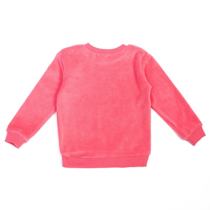 Джемпер велюровый для девочки, рост 92 см, цвет розовый к0011_М