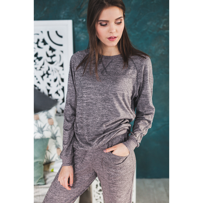 Комплект женский (джемпер, брюки) ОХО-0174 цвет лиловый, размер 50-52(XL)