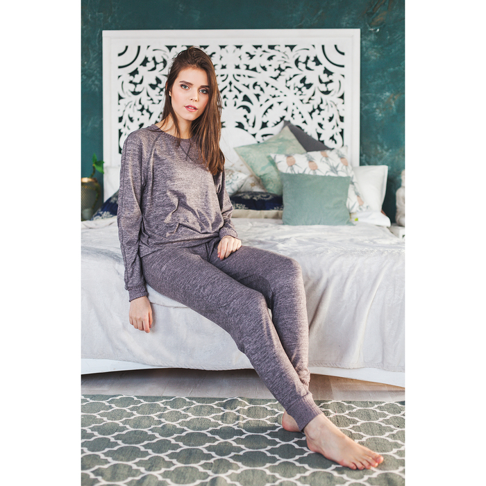 Комплект женский (джемпер, брюки) ОХО-0174 цвет лиловый, размер 50-52(XL)