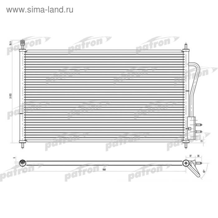 Радиатор кондиционера Patron PRS1103