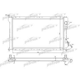 

Радиатор охлаждения двигателя Patron PRS3041