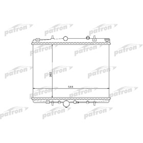 

Радиатор охлаждения двигателя Patron PRS3504