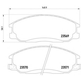 

Колодки тормозные дисковые TEXTAR 2356901