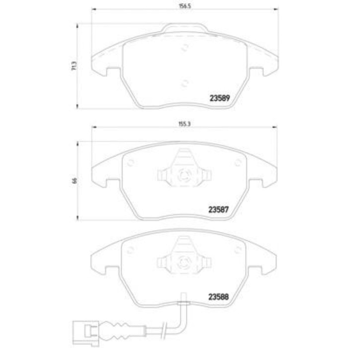 Колодки тормозные дисковые TEXTAR 2358701