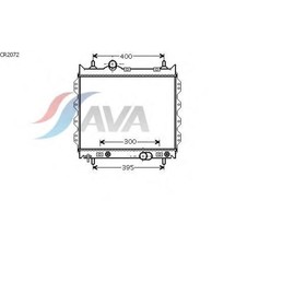 

Радиатор системы охлаждения AVA QUALITY COOLING CR2072