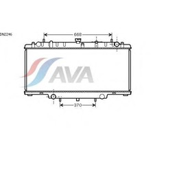 

Радиатор системы охлаждения AVA QUALITY COOLING DN2246