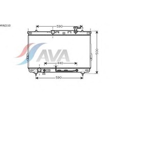 

Радиатор системы охлаждения AVA QUALITY COOLING HYA2110