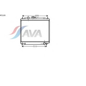 

Радиатор системы охлаждения AVA QUALITY COOLING MT2109