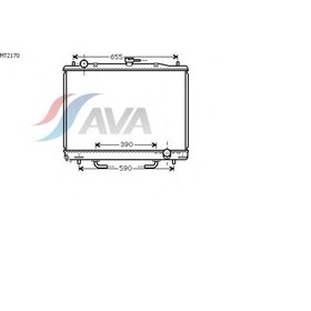 

Радиатор системы охлаждения AVA QUALITY COOLING MT2170